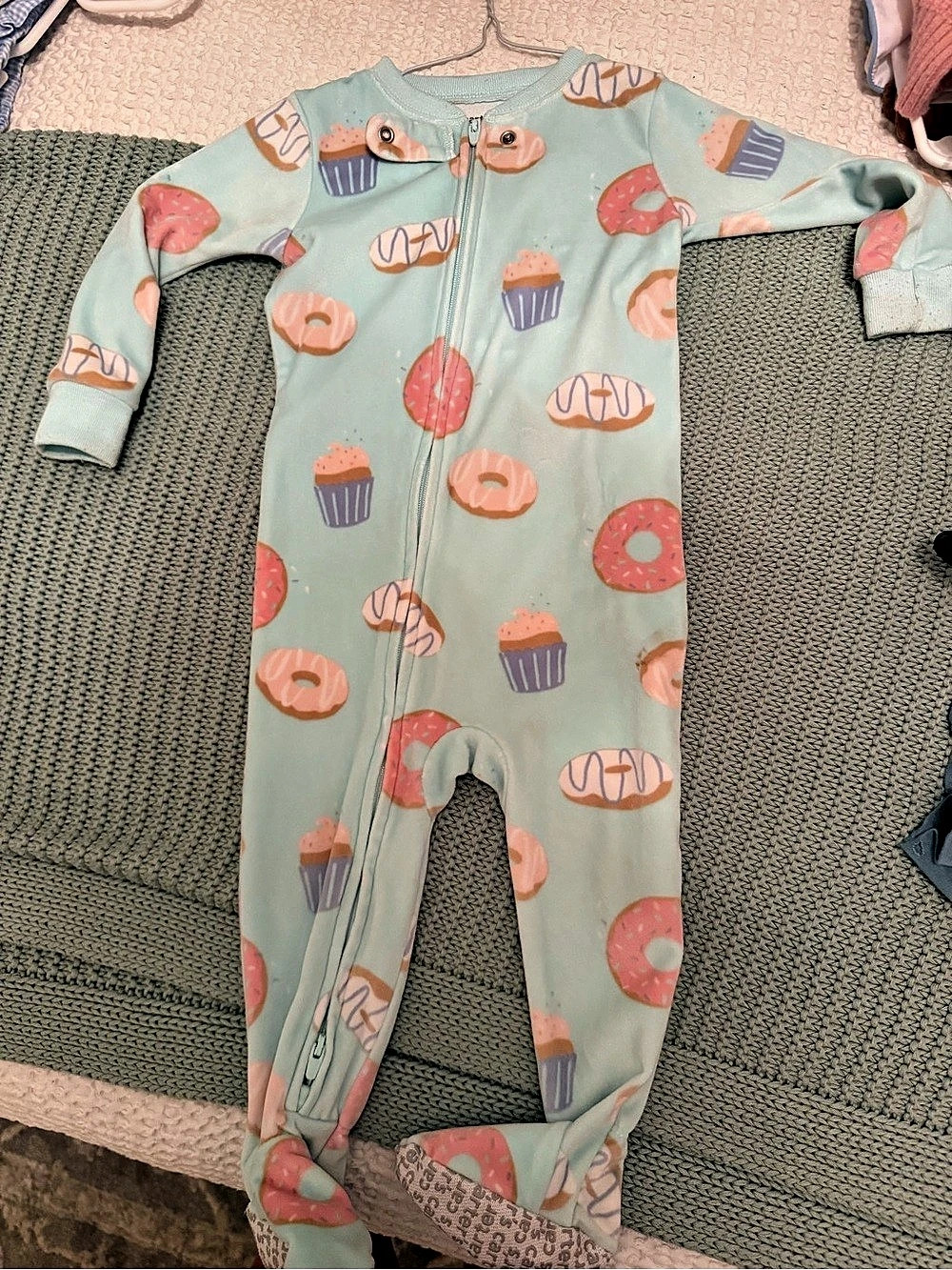 Carter's Donut Cupcake Footie Baby 12M